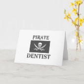 Pirate Dentist Karte (Gelbe Blume)
