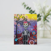 PIRATE DIA DE LOS MUERTOS POSTKARTE (Stehend Vorderseite)