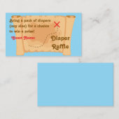 Pirate Diaper Raffle Cards Visitenkarte (Vorne/Hinten)