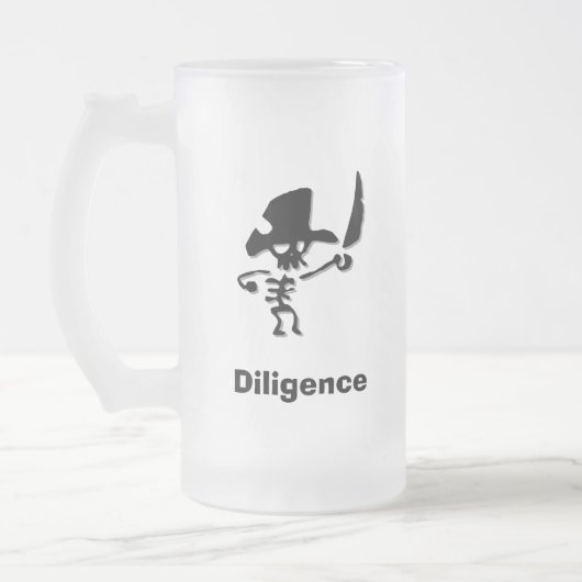 Pirate Diligence Mattglas Bierglas (Links)
