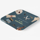 Pirate Dinosaur Party Animals Kindergeburtstag Pappteller (Gewinkelt)