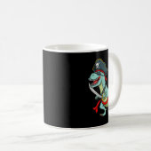 Pirate Dinosaur T Rex Fun Tyrannosaurus Halloween Kaffeetasse (VorderseiteRechts)