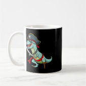 Pirate Dinosaur T Rex Fun Tyrannosaurus Halloween Kaffeetasse (Links)