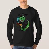 Pirate Dinosaur T Rex Funny Tyrannosaurus Hallowee T-Shirt (Vorderseite)