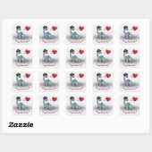 Pirate Dinosaur Valentine's Day Stickers (Blatt)
