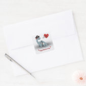 Pirate Dinosaur Valentine's Day Stickers (Umschlag)