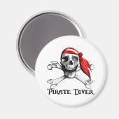 Pirate Diver Magnet (Vorderseite/Rückseite)