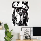 Pirate Dog | AI Art Poster (Heimbüro)