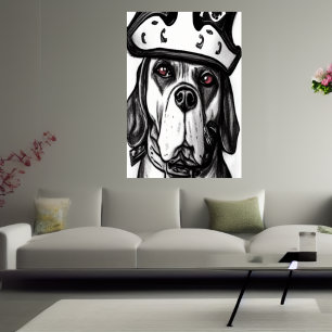 Pirate Dog   AI Art Poster