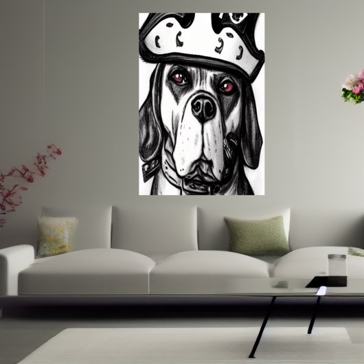 Pirate Dog | AI Art Poster
