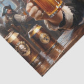 Pirate Dog Tavern Decoupage Seidenpapier (Detail)