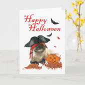 Pirate Doggie Karte (Gelbe Blume)