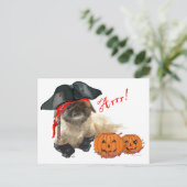 Pirate Doggie Postkarte (Stehend Vorderseite)