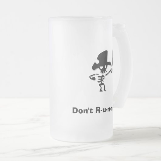 Pirate dont läuft oft mattglas bierglas (VorderseiteRechts)