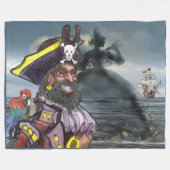 Pirate Dream Fleece Blanket (Vorderseite (Horizontal))