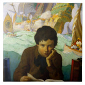 "Pirate Dreams" von NC Wyeth Fliese (Vorderseite)