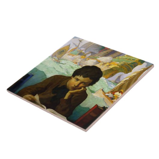 "Pirate Dreams" von NC Wyeth Fliese (Seite)