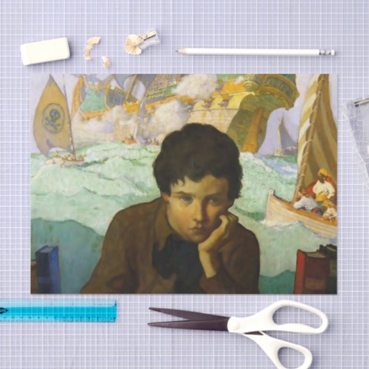 "Pirate Dreams" von NC Wyeth Seidenpapier (Handwerk)