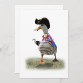 Pirate Duck Einladung (Vorne/Hinten)