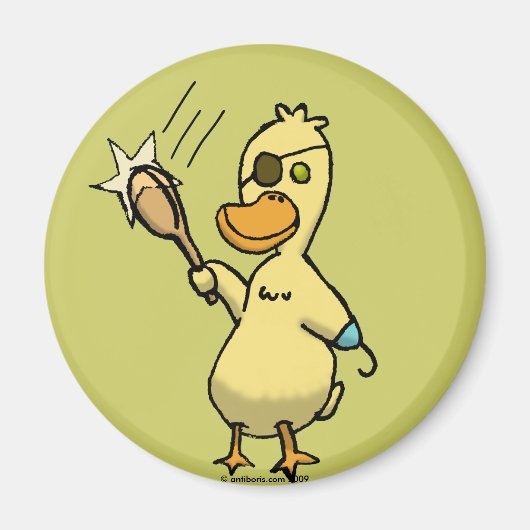 Pirate Duck Magnet (Vorne)