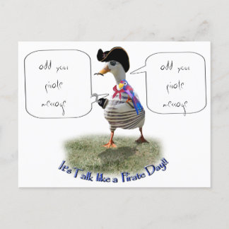 Pirate Duck Postkarte