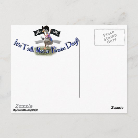 Pirate Duck Postkarte (Rückseite)