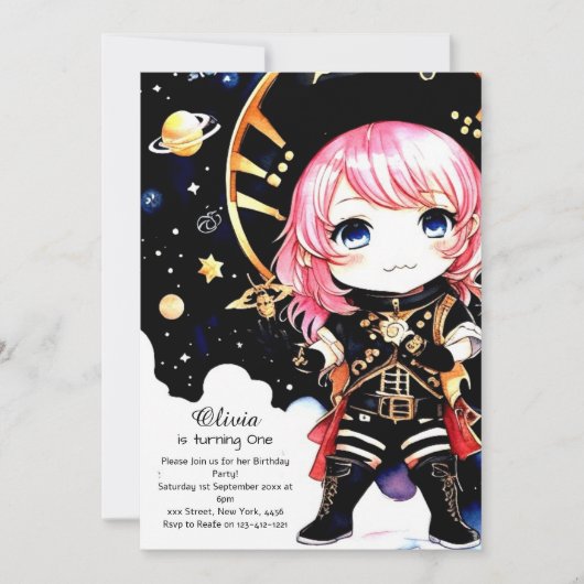 Pirate Einladung (Vorderseite)