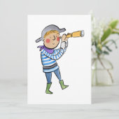 Pirate Einladung (Stehend Vorderseite)