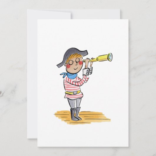Pirate Einladung (Vorderseite)