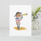 Pirate Einladung (Stehend Vorderseite)