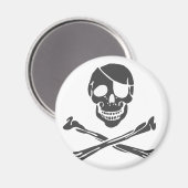 Pirate - Emo Alternative Grunge Rock Punk Szene Magnet (Vorderseite/Rückseite)
