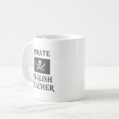 Pirate English Teacher Kaffeetasse (Vorderseite Links)