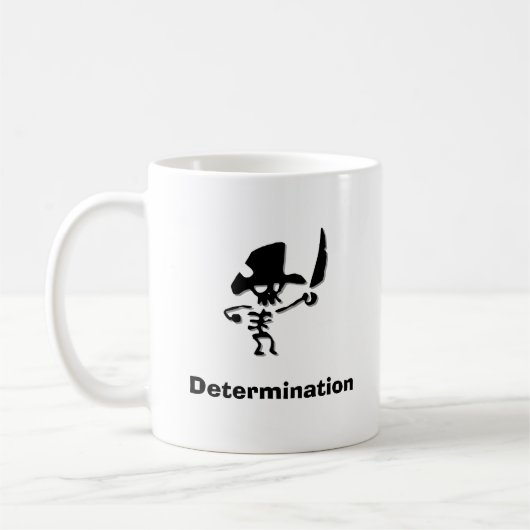 Pirate-Entschlossenheit Kaffeetasse (Links)