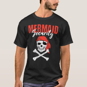 Pirate Eyepatch Skull Mermaid Sea Sailor Schifffah T-Shirt