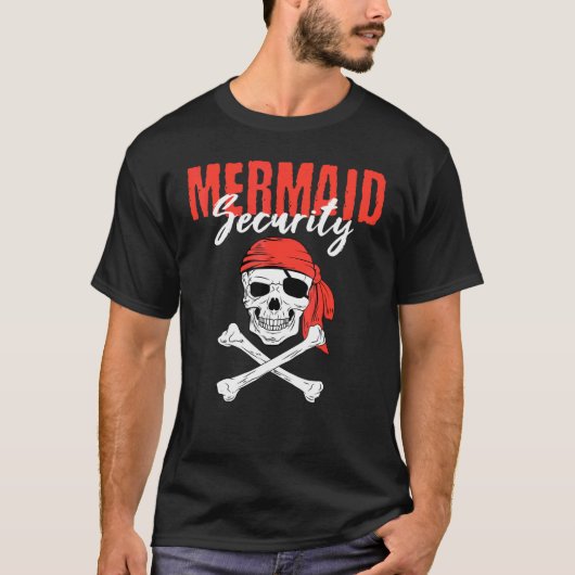 Pirate Eyepatch Skull Mermaid Sea Sailor Schifffah T-Shirt (Vorderseite)
