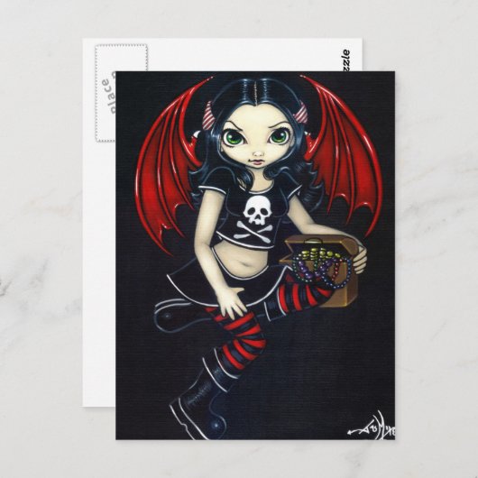 "Pirate Fairy" Postkarte (Vorne/Hinten)