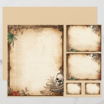 Pirate Fantasy Menu Set