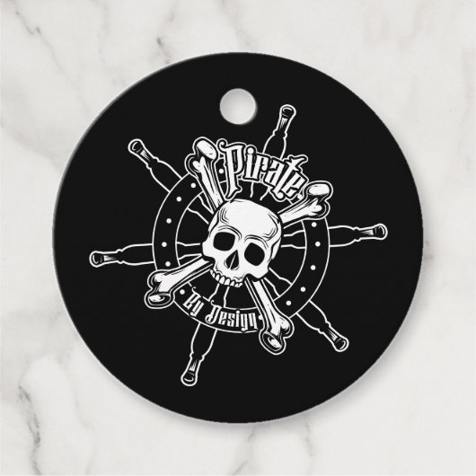 Pirate Favor Tag Geschenkanhänger (Vorderseite)
