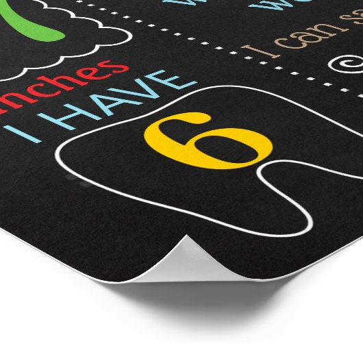 Pirate First Birthday Chalkboard-Zeichen Poster (Ecke)