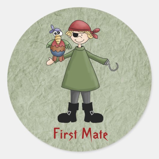 Pirate - First Mate Stickers (Vorderseite)