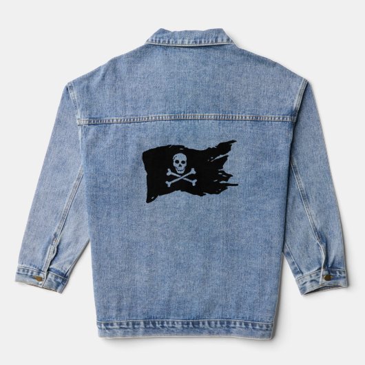 PIRATE FLAG Denim Jean Jacke (Rückseite)