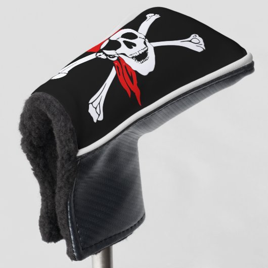Pirate Flag Golf Head Cover Golf Headcover (3/4 Vorderseite)