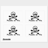 Pirate Flag Kayak Sticker (Blatt)