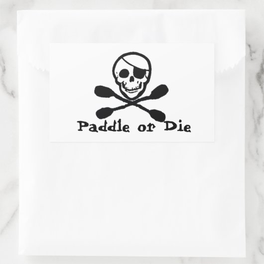 Pirate Flag Kayak Sticker (Tasche)