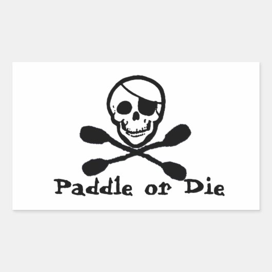 Pirate Flag Kayak Sticker (Vorderseite)
