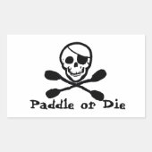 Pirate Flag Kayak Sticker (Vorderseite)