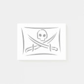 Pirate Flag Post It Note Pad Custom Background Post-it Klebezettel (Vorderseite)
