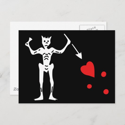 Pirate FLag Postkarte (Vorne/Hinten)