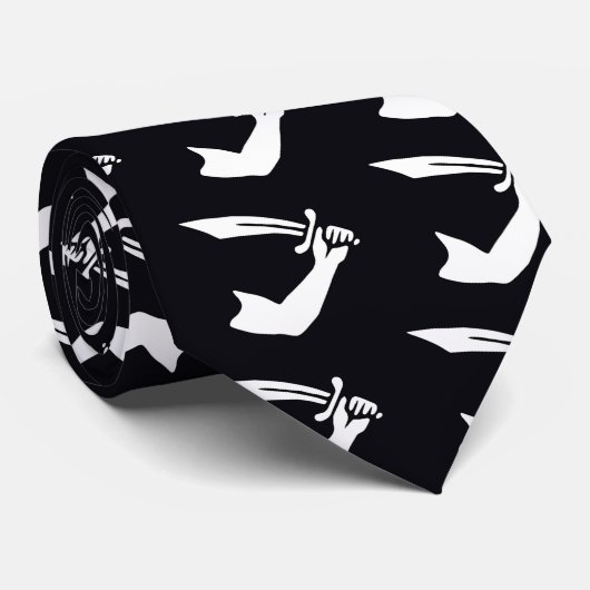 Pirate Flag Thomas Tew Krawatte (Gerollt)