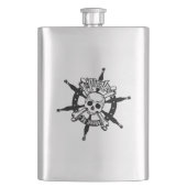Pirate Flask Steel Flachmann (Vorderseite)
